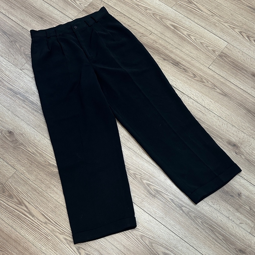 Men's Richard Harris Black Pleated Pants